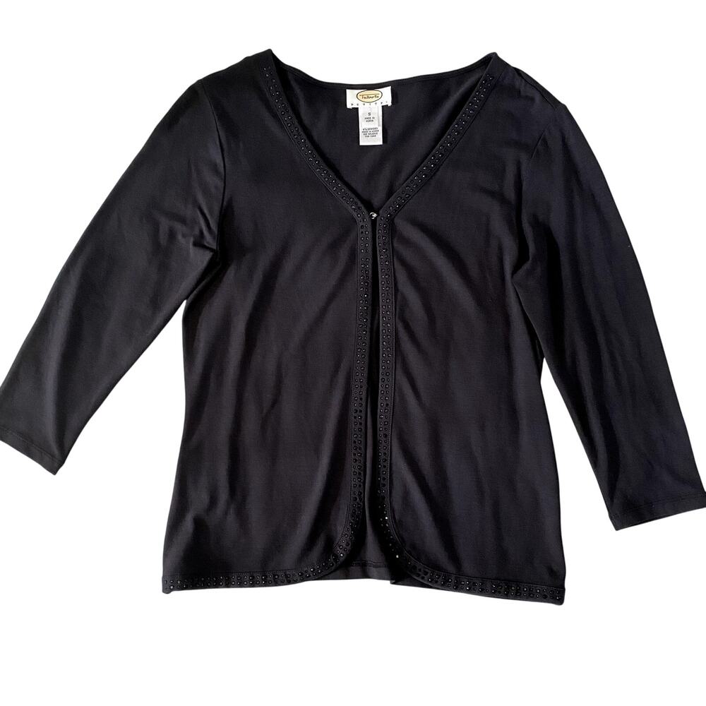 Talbots Petites Black cardigan Size Small